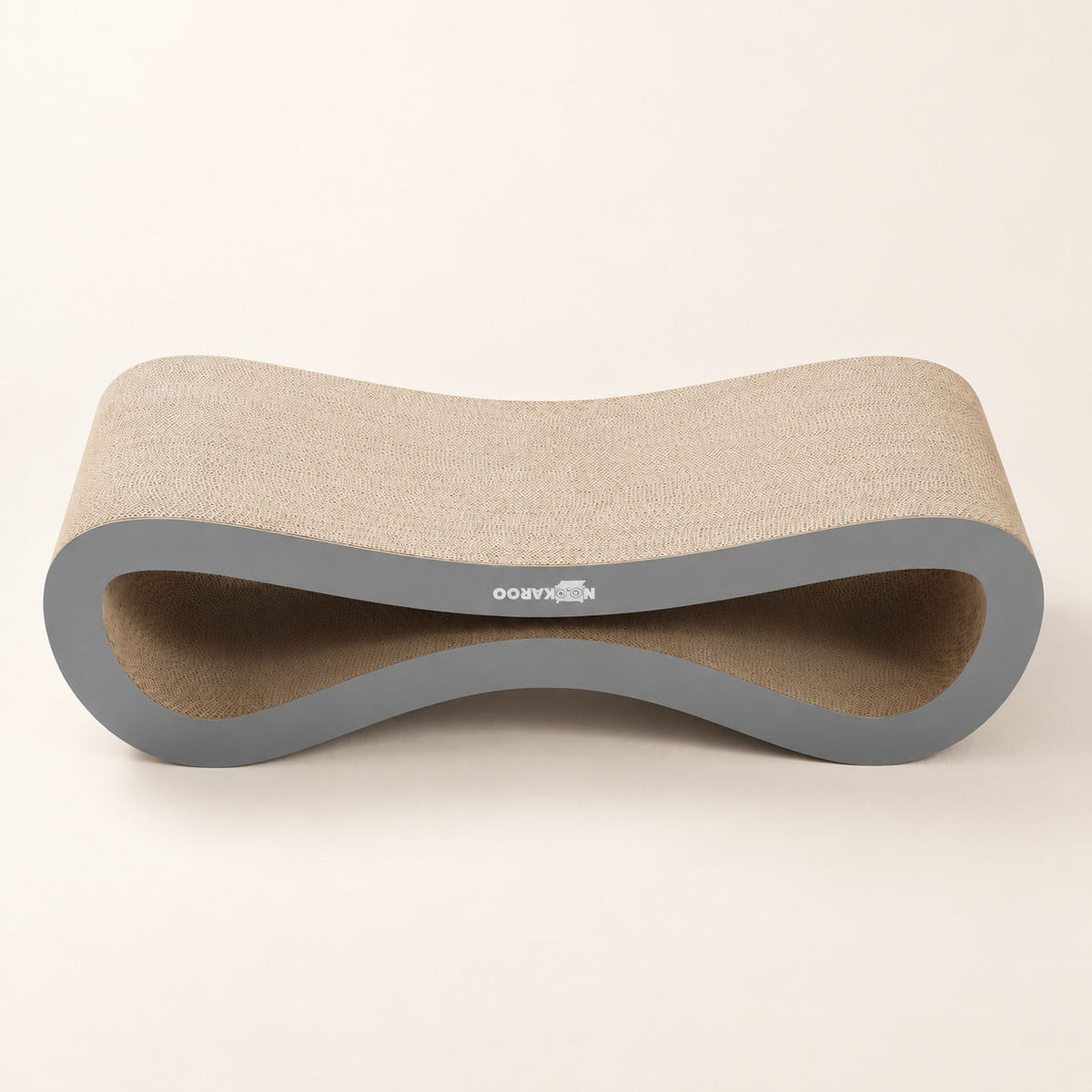 Angled view of the Agatha infinity scratcher included in the Nookaroo Signature Duo