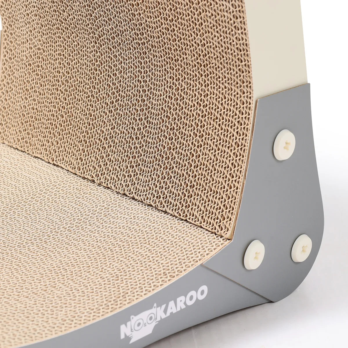 Close view of Bennu’s corrugated surface, graphite base and round fasteners